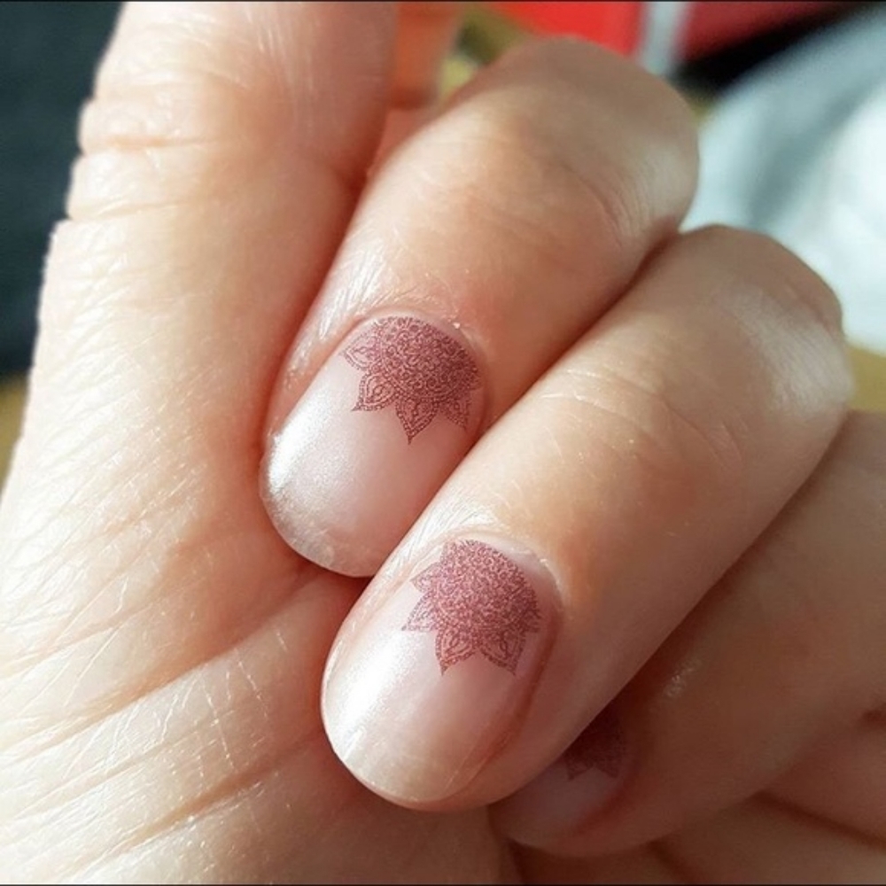 Ohm Jamberry Nail Wraps - Clear Mandala